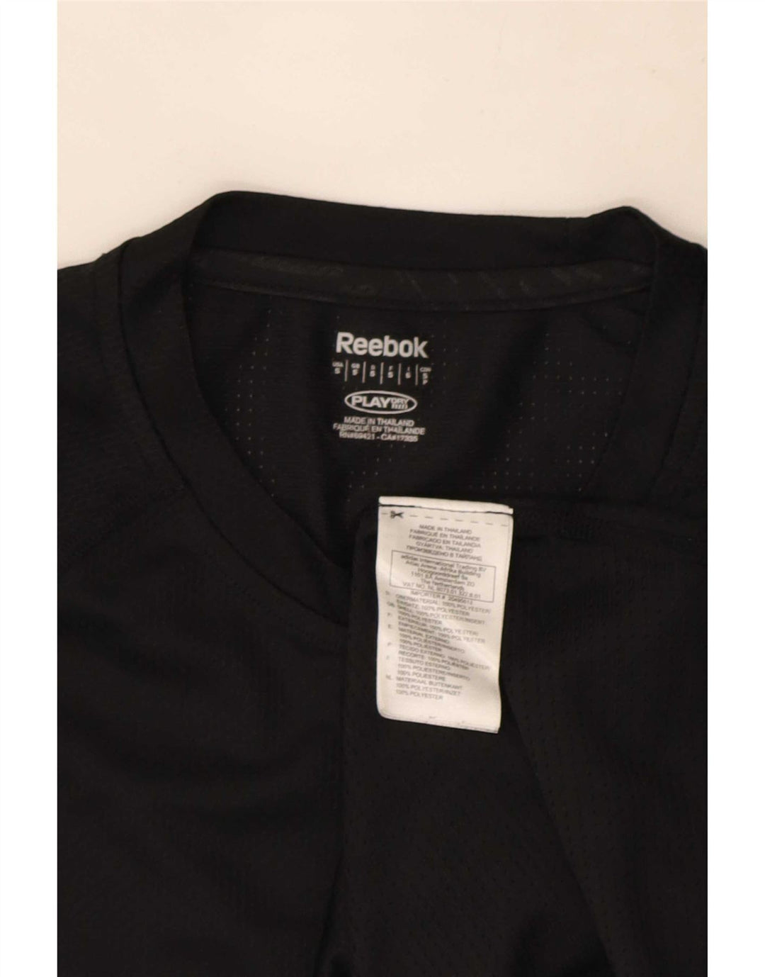 Tricou pentru bărbați Reebok Top mic poliester negru