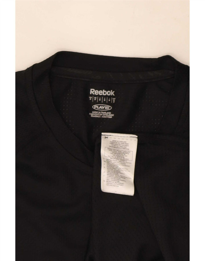 Tricou pentru bărbați Reebok Top mic poliester negru