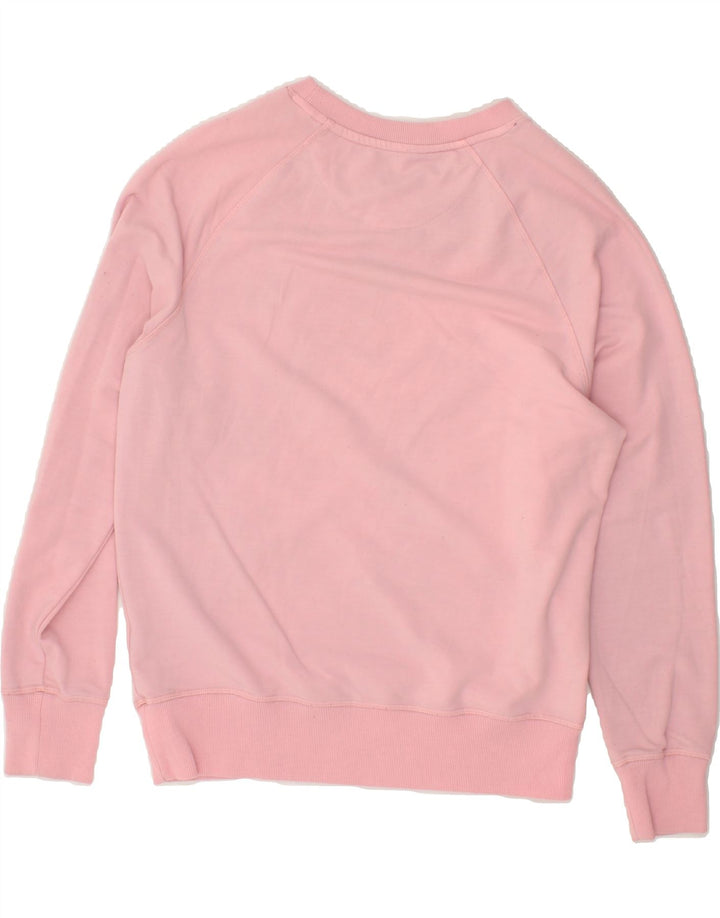 LOTTO Womens Graphic Sweatshirt Jumper UK 16 Large Pink Vintage Lotto and Second-Hand Lotto from Messina Hembry 