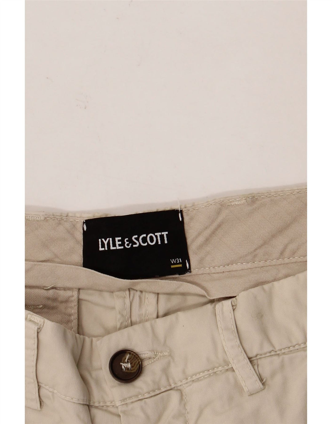 Pantaloni scurți chino pentru bărbați Lyle & Scott W31 Bej mediu