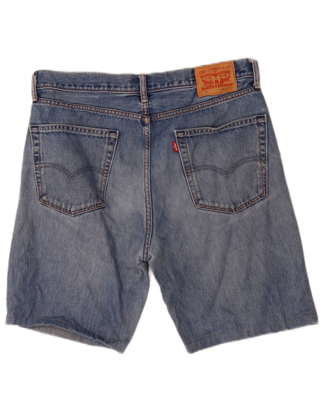 Pantaloni scurți Levi's 751 Denim W36 Large Blue Bumbac