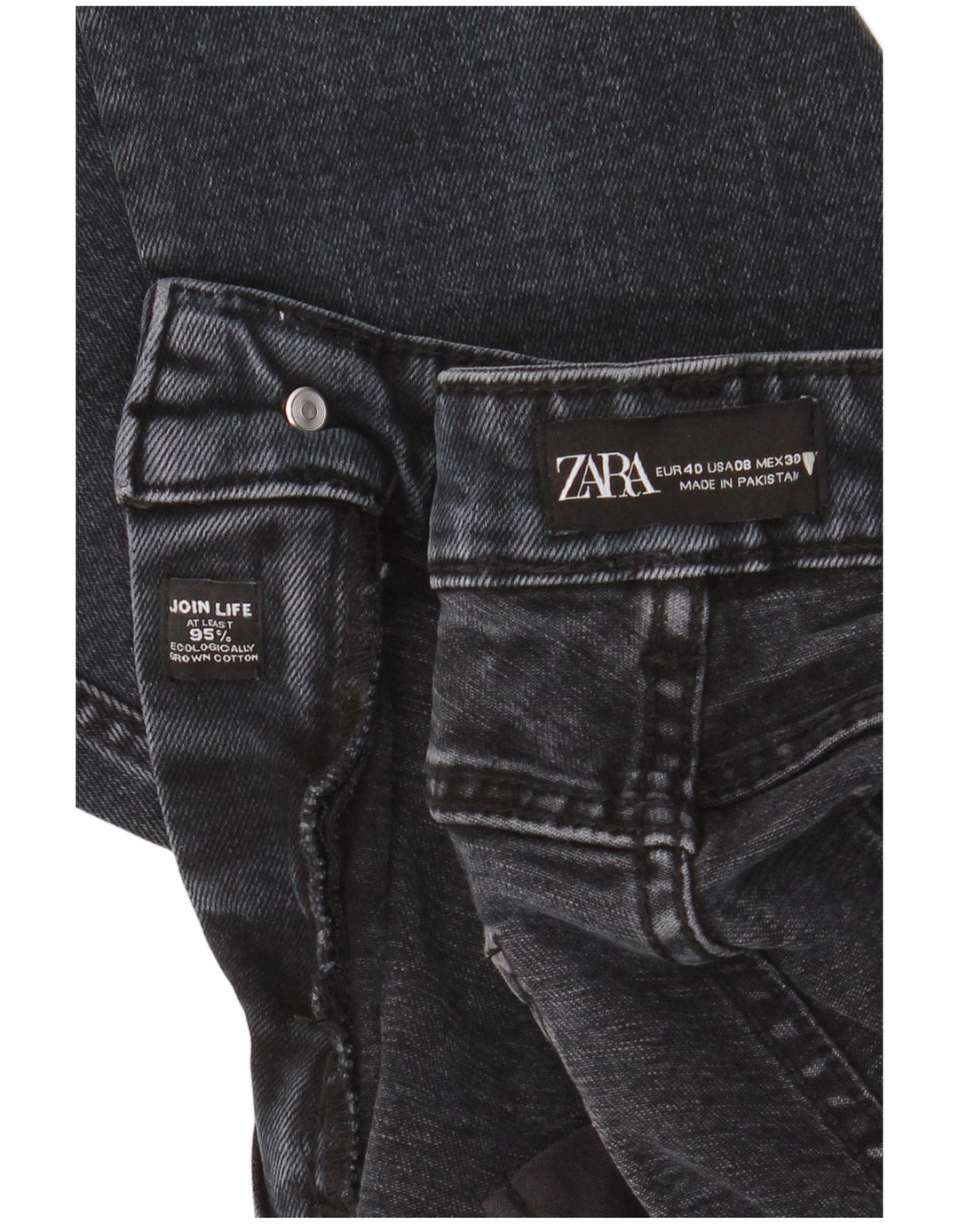 Blugi tăiați pentru femei Zara EU 40 Medium W30 L25 Bumbac bleumarin