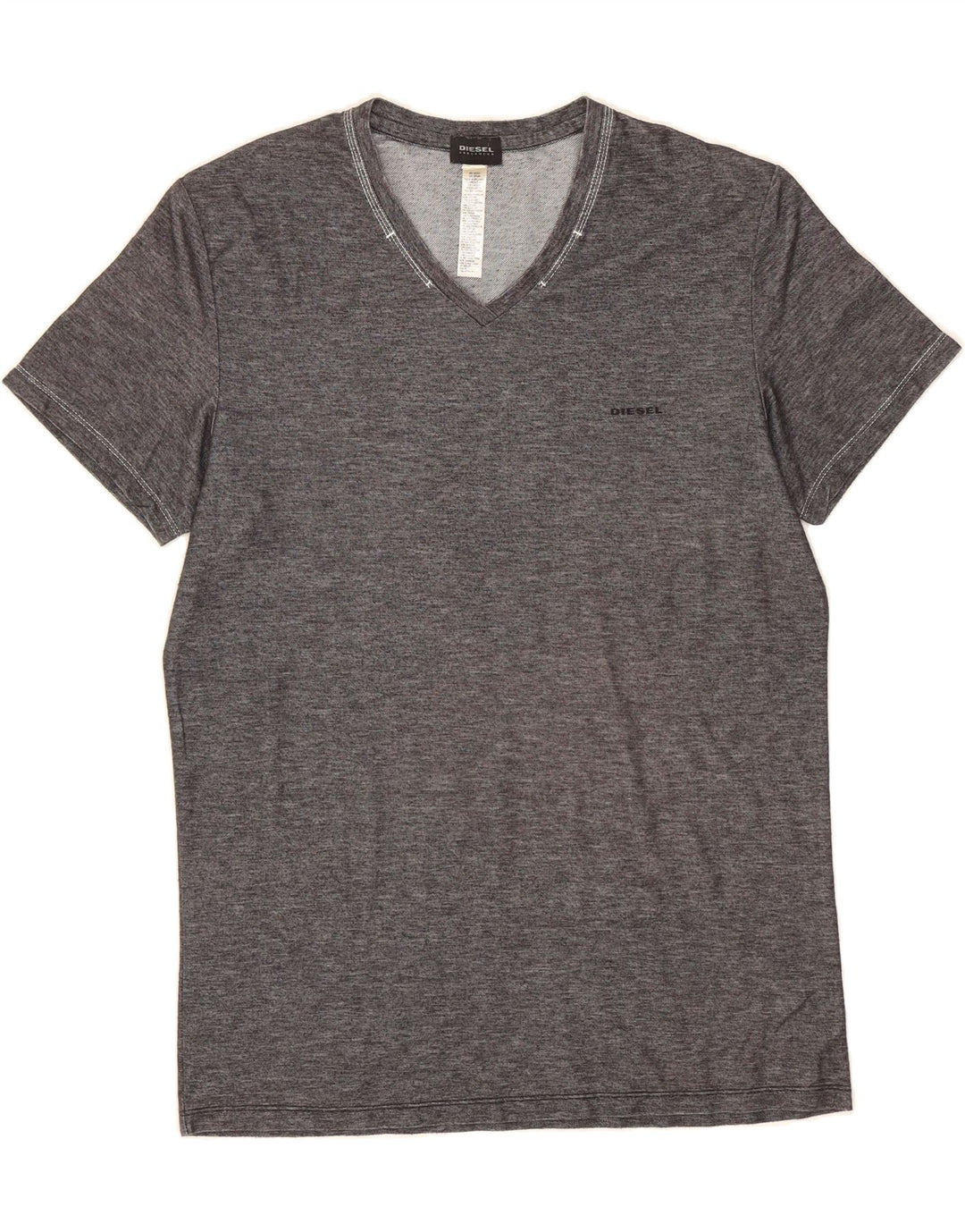 DIESEL Mens Extra Slim T-Shirt Top XL Grey Flecked Polyester Vintage Diesel and Second-Hand Diesel from Messina Hembry 