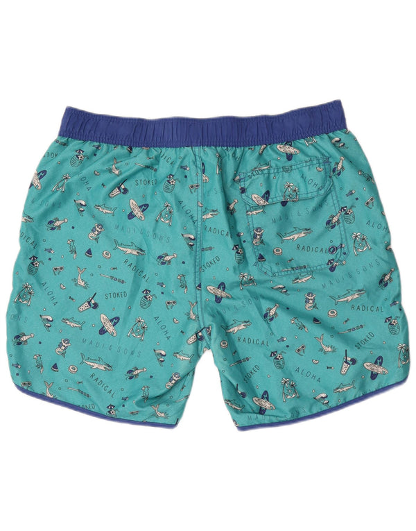 Pantaloni scurți de înot grafic pentru bărbați Maui and Sons, 2XL, verde