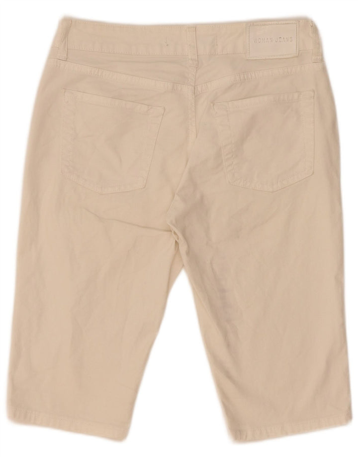 Pantaloni scurți din denim pentru femei Zara EU 38 Small W28 Bej Bumbac