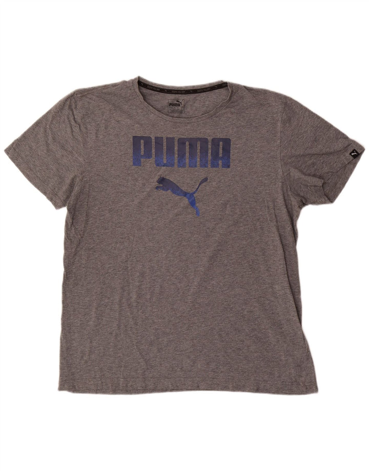 Tricou cu grafică Puma pentru bărbați Top XL, bumbac cu pete gri