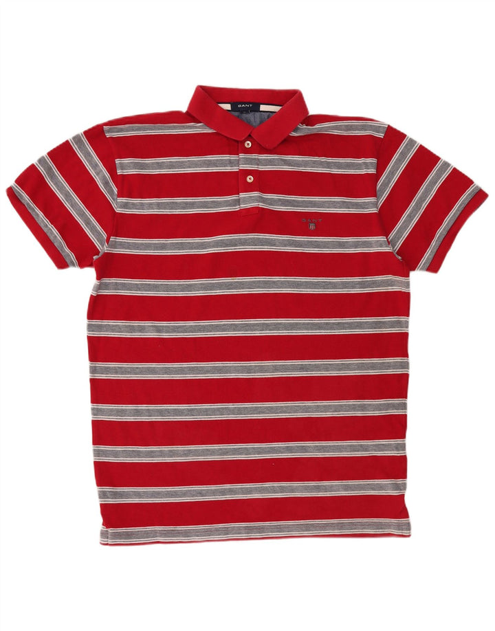Tricou polo pentru bărbați Gant XL, bumbac cu dungi roșii