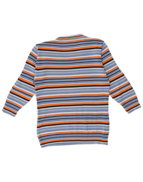 Pulover pentru femei Gap, cu mâneci 3/4, cu gât barcă, UK 6 XS, bumbac cu dungi albastre