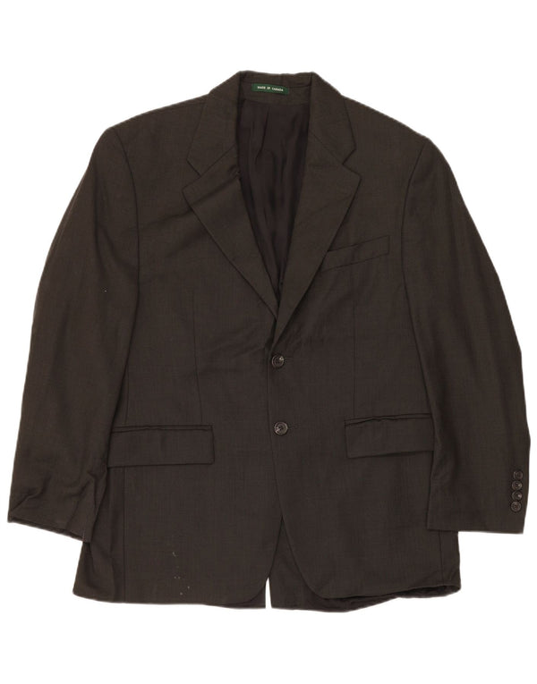 Jachetă pentru bărbați Ralph Lauren cu 2 nasturi IT 56 2XL Lână neagră