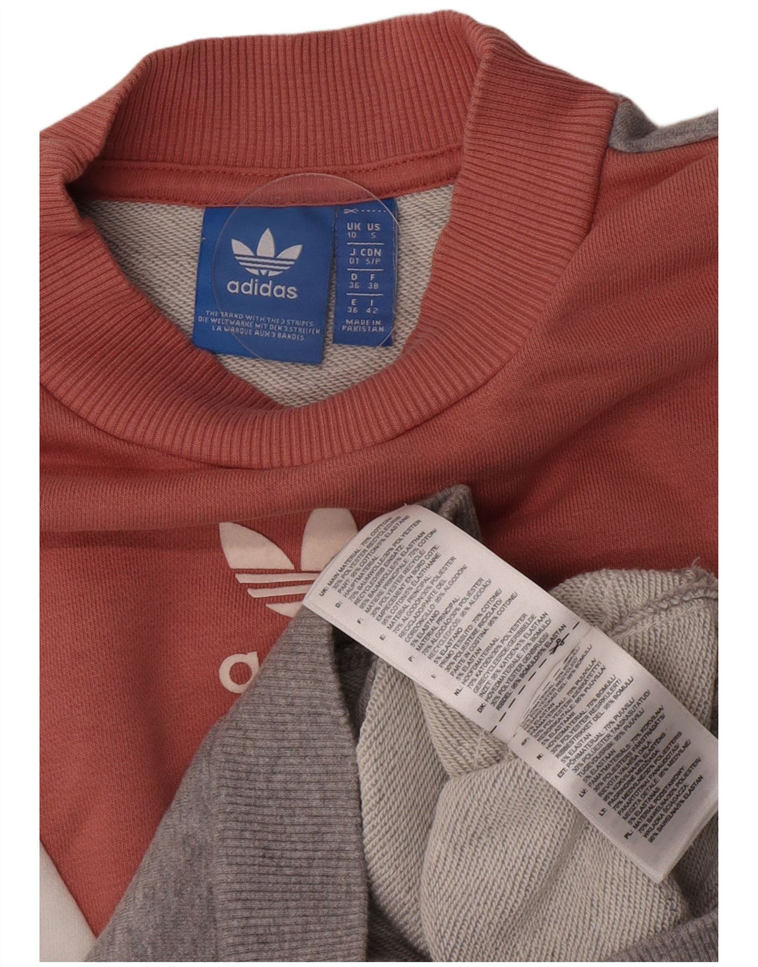 Pulover adidas supradimensionat pentru femei UK 10, mic, gri, bloc de culoare