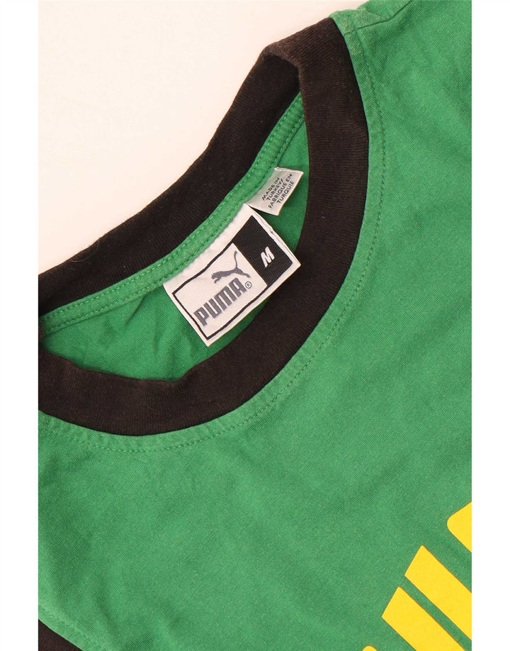 Vestă grafică pentru bărbați Puma, verde mediu, color block