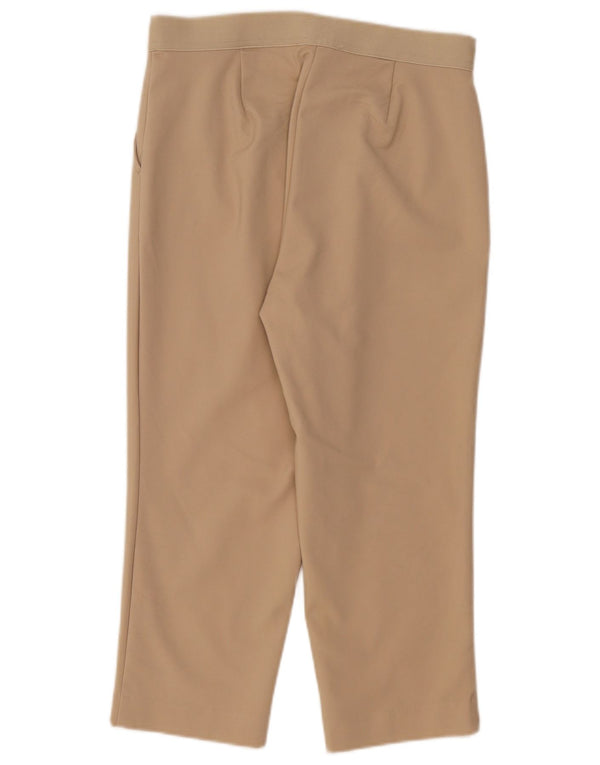 Pantaloni Capri cu talie înaltă pentru femei Marks & Spencer UK 12 Medium W32 L23 Bej