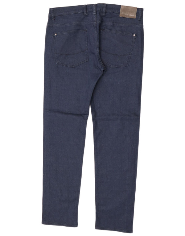 Ted Baker Mens Slim Jeans W36 L32 Navy Blue Cotton