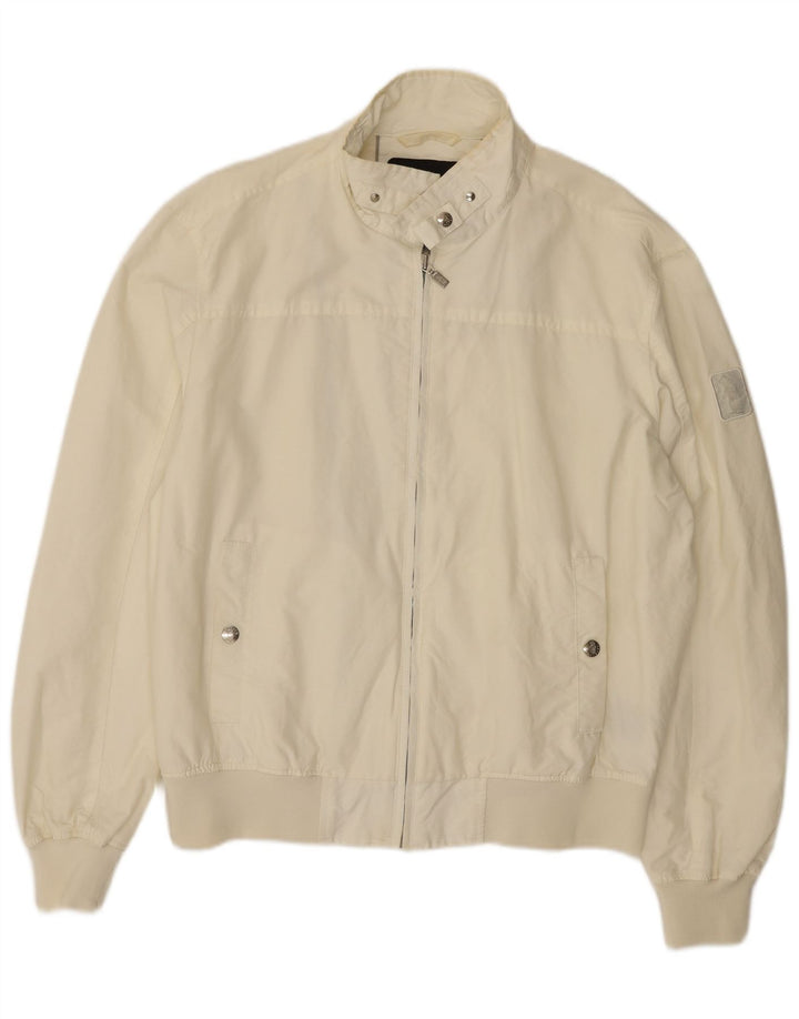 Bomber pentru bărbați REFRIGUE UK 44 2XL bumbac alb