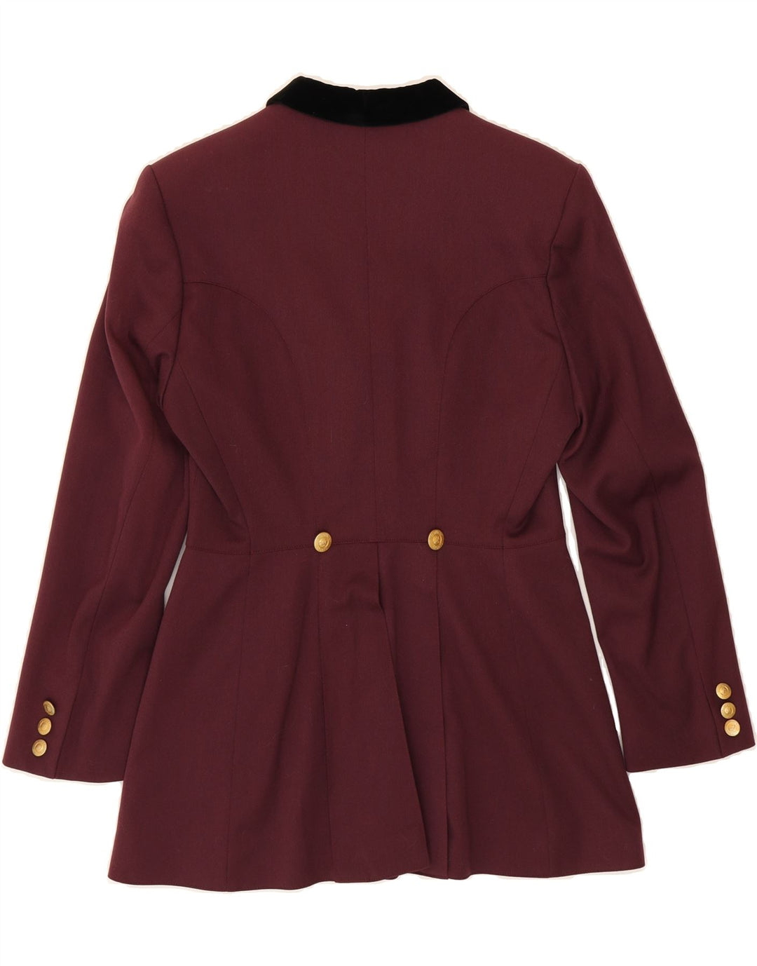 KENTUCKY Womens 4 Button Blazer Jacket IT 42 Medium Burgundy Vintage Kentucky and Second-Hand Kentucky from Messina Hembry 