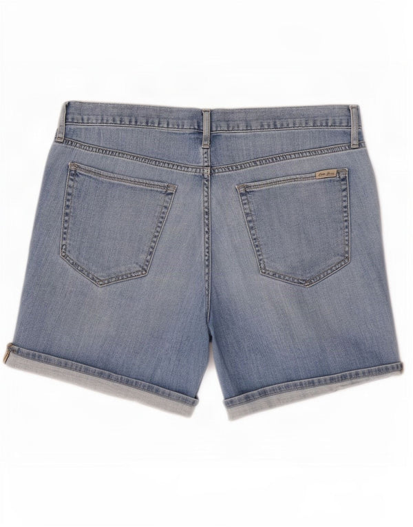 Pantaloni scurți din blugi pentru femei Boyfriend Eddie Bauer US 10 Large W36 Blue Floral