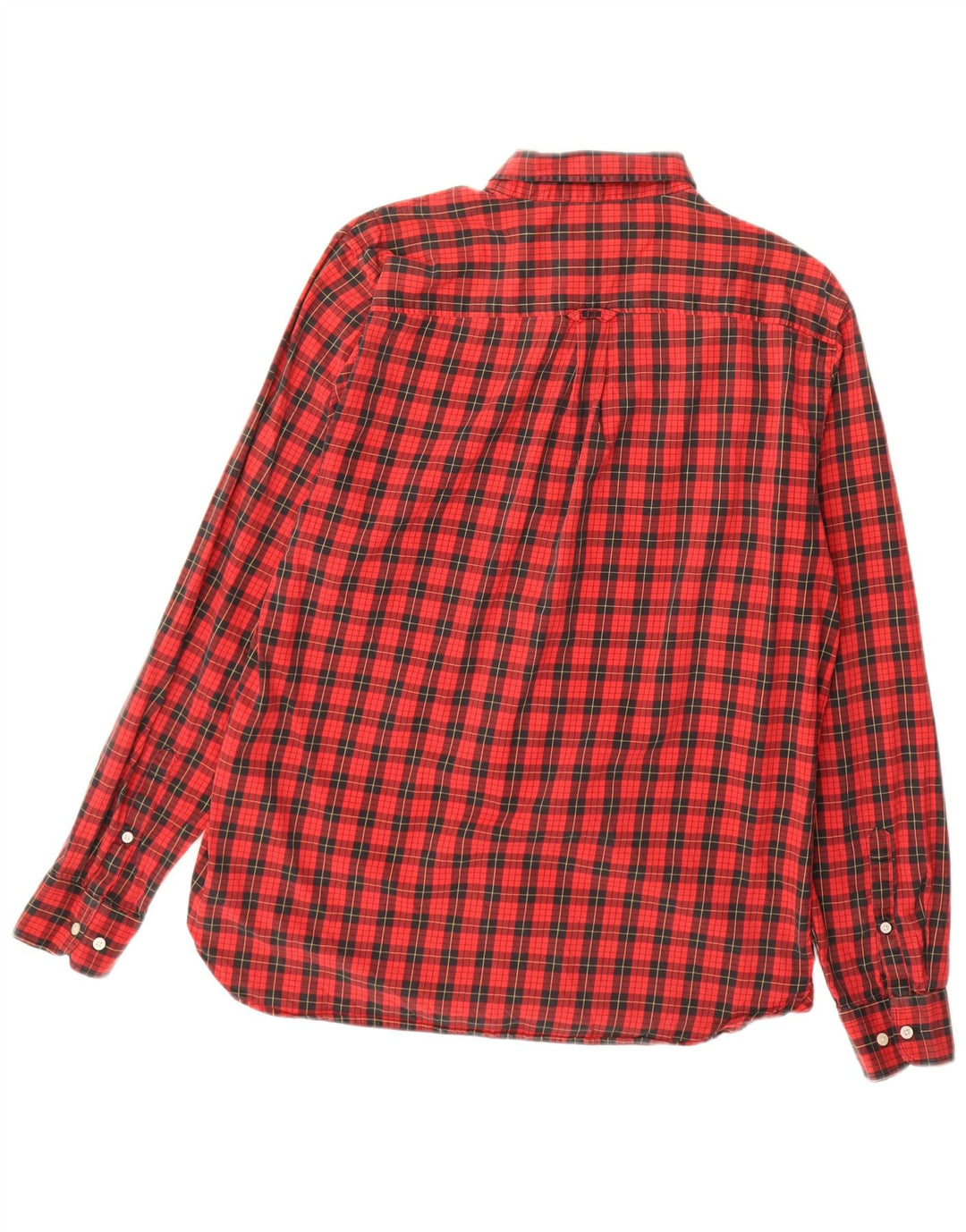 Cămașă de flanel pentru bărbați Superdry, bumbac cu carouri roșii mari
