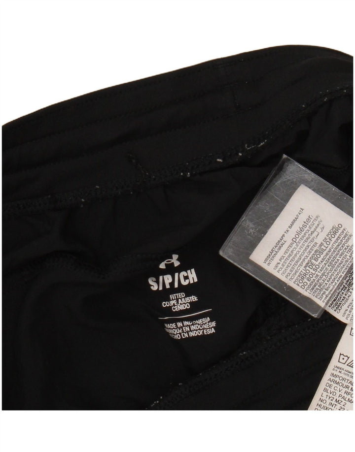 Pantaloni scurti sport Under Armour pentru femei UK 10 Small Black Poliester