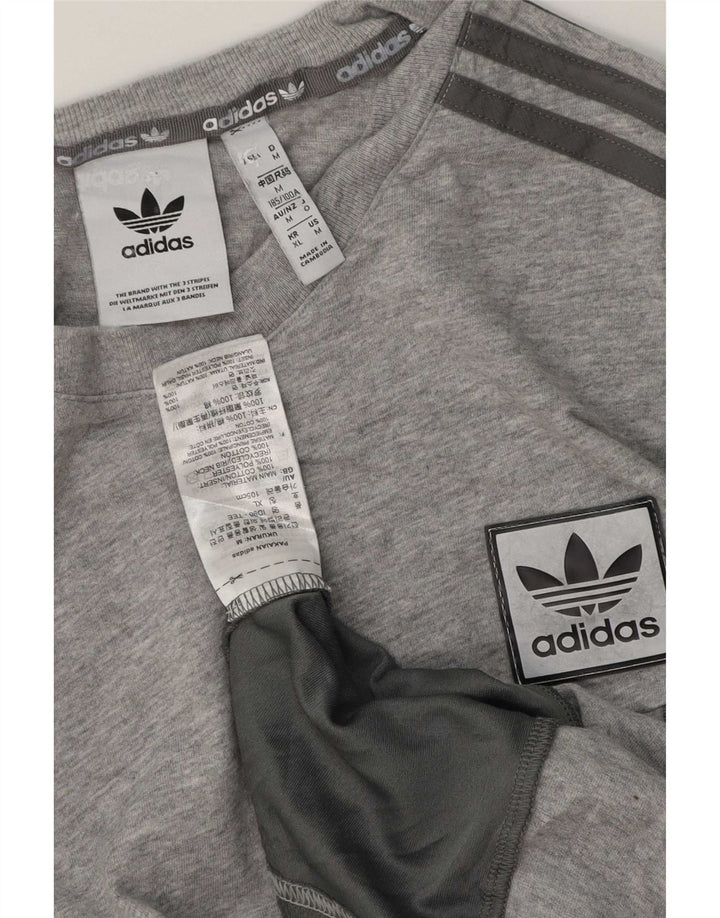 Tricou pentru bărbați Adidas Top Medium Gri Bumbac