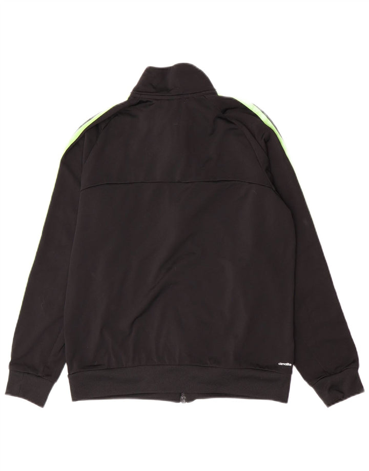 Adidas Boys Climalite Trening Top Jachetă 13-14 ani Poliester negru
