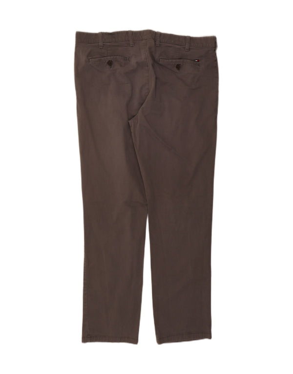 TOMMY HILFIGER Pantaloni chino slim pentru bărbați W38 L29 bumbac gri