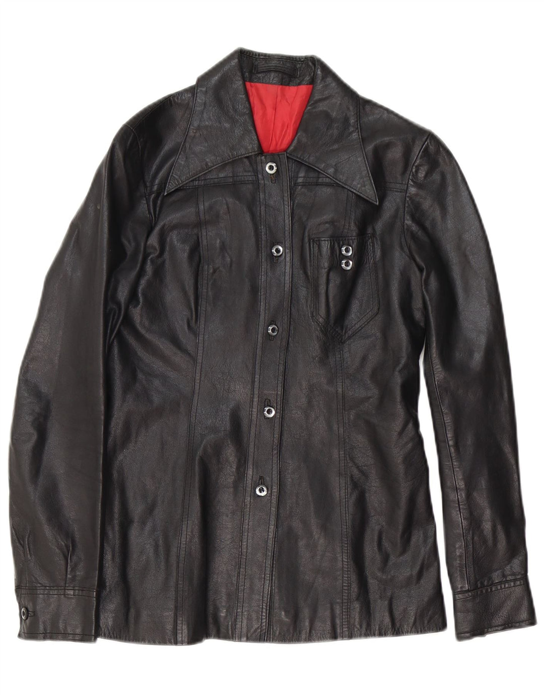 Jachetă de piele BWS pentru femei UK 10 Small Black