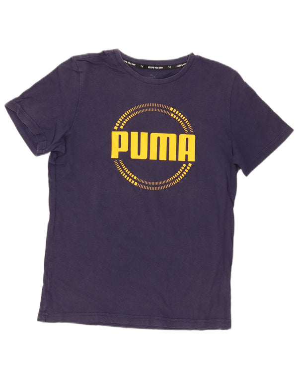 Tricou grafic Puma pentru băieți Top 13-14 ani bleumarin