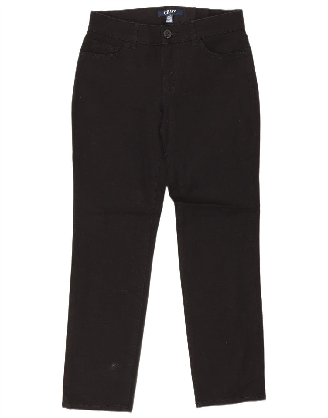 Pantaloni casual drepti pentru femei Chaps US 4 Small W27 L27 Bumbac negru