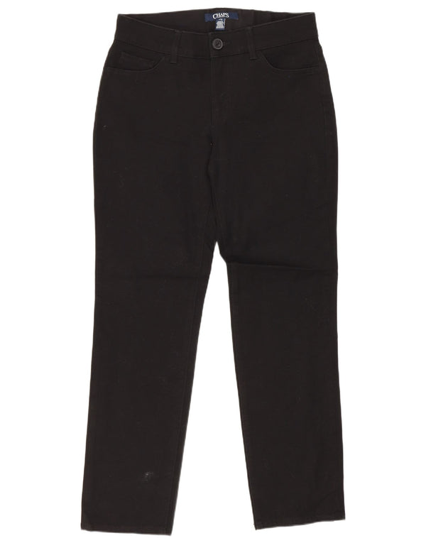 Pantaloni casual drepti pentru femei Chaps US 4 Small W27 L27 Bumbac negru
