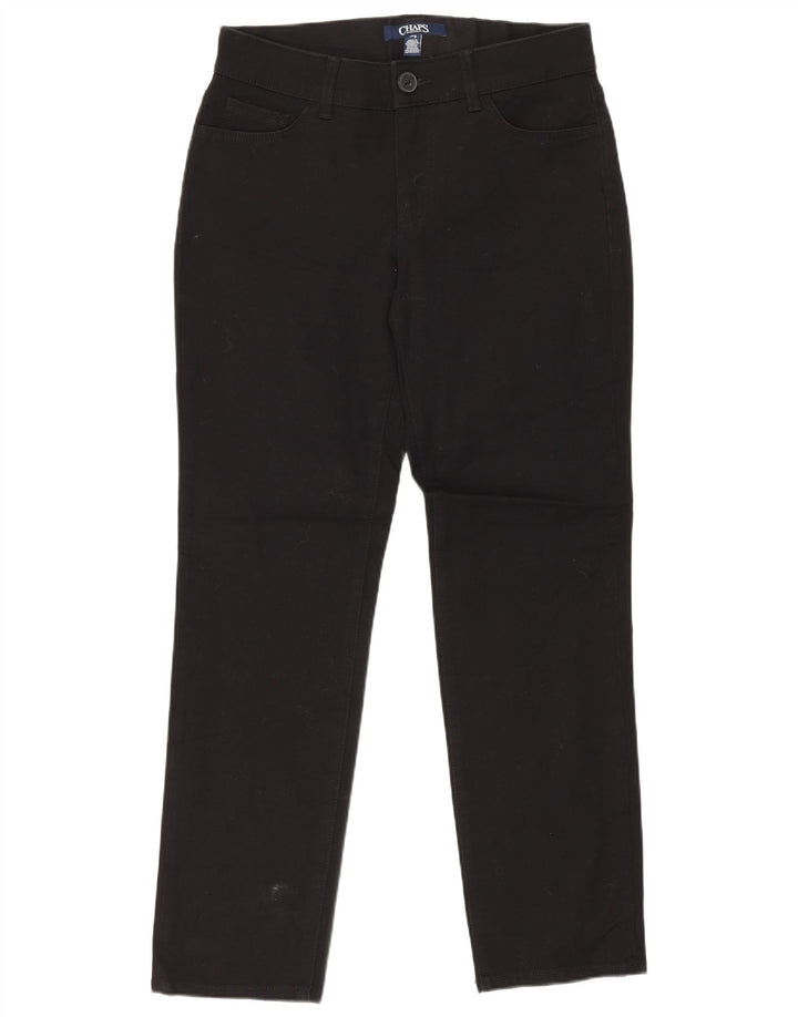 Pantaloni casual drepti pentru femei Chaps US 4 Small W27 L27 Bumbac negru