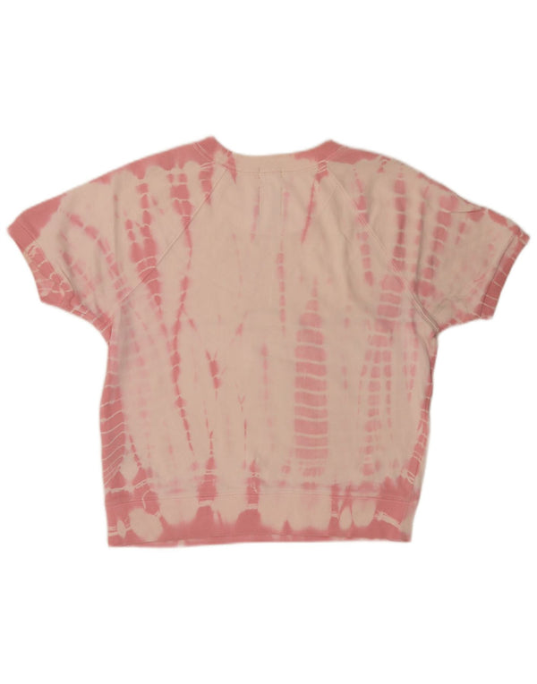 Pulover pentru femei Gap cu mânecă scurtă, UK 10, mic, roz Tie Dye