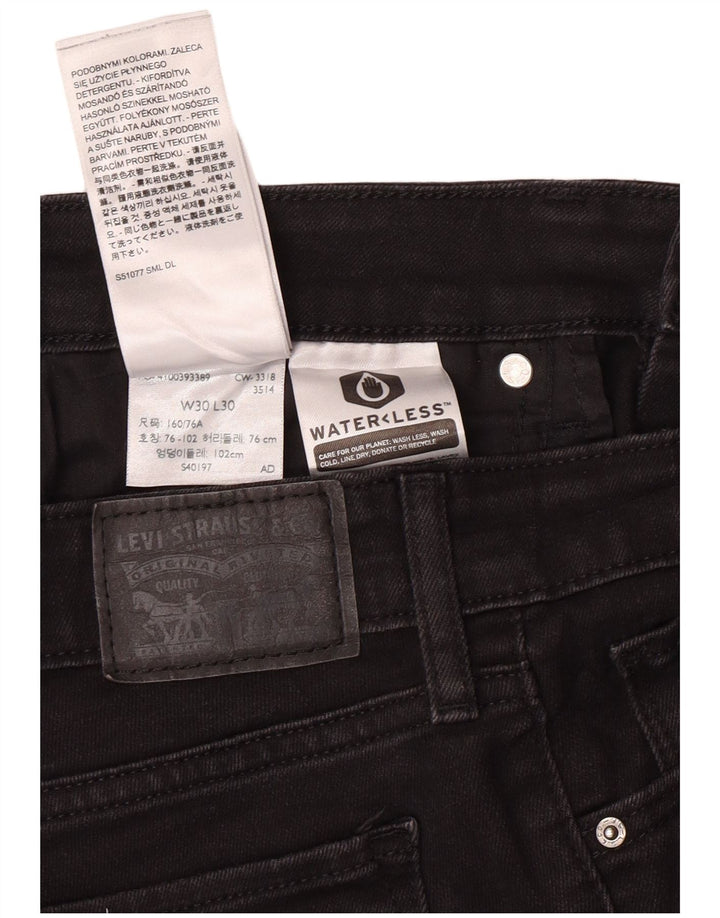 Blugi skinny 711 pentru femei LEVI'S W30 L30 bumbac negru