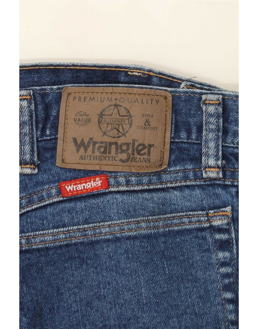 Blugi drepti pentru bărbați Wrangler W36 L29 albastru
