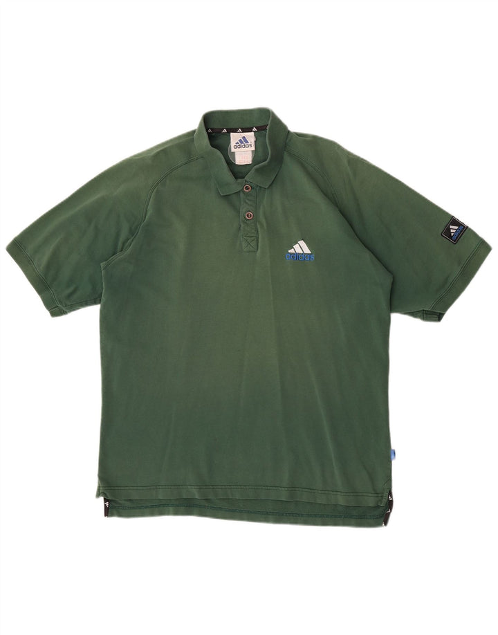 Tricou polo Adidas pentru bărbați, verde mediu