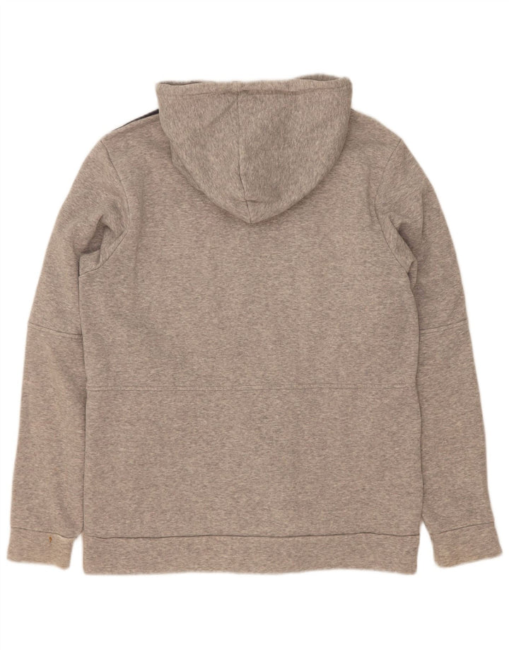 Adidas pentru bărbați 3D Arc Zip Hoodie pulover bumbac mediu gri
