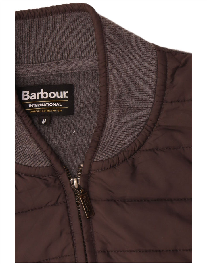 Pulover cardigan pentru bărbați Barbour, bumbac gri mediu