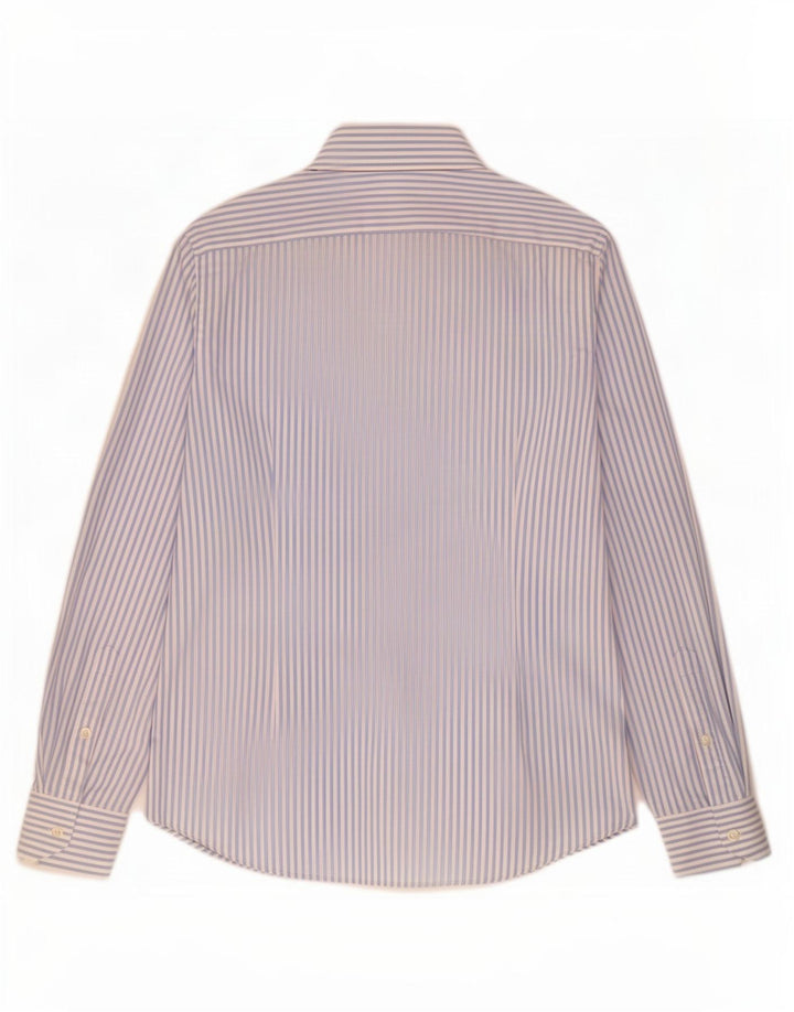 Cămașă Benetton pentru bărbați Medium Blue Pinstripe