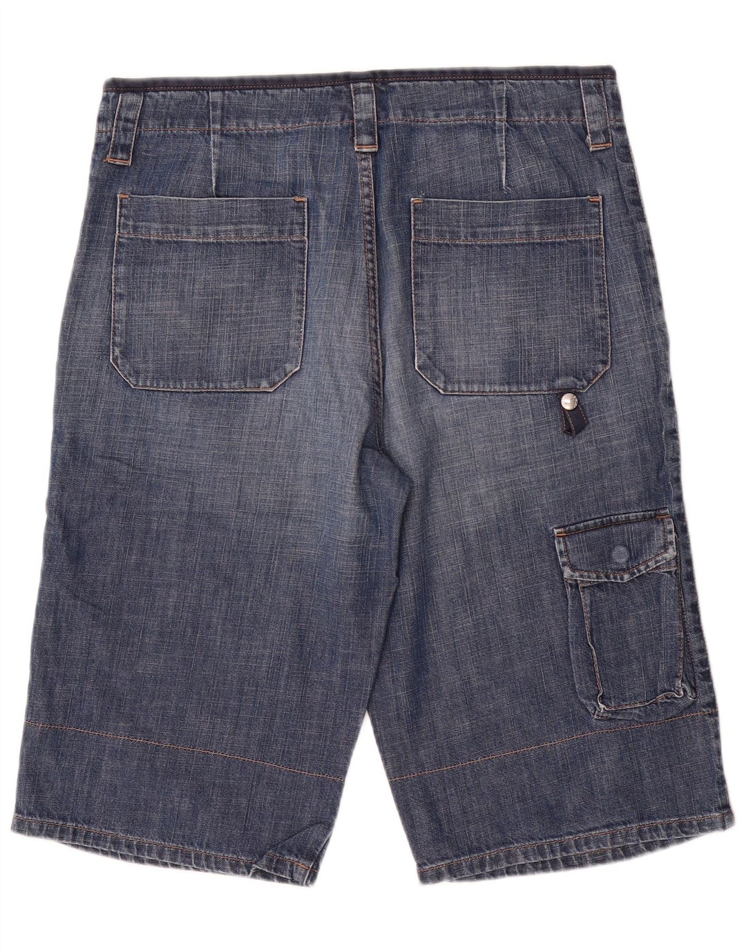 Pantaloni scurți din denim cargo Sisley pentru bărbați IT 48 Medium W34 Bumbac albastru
