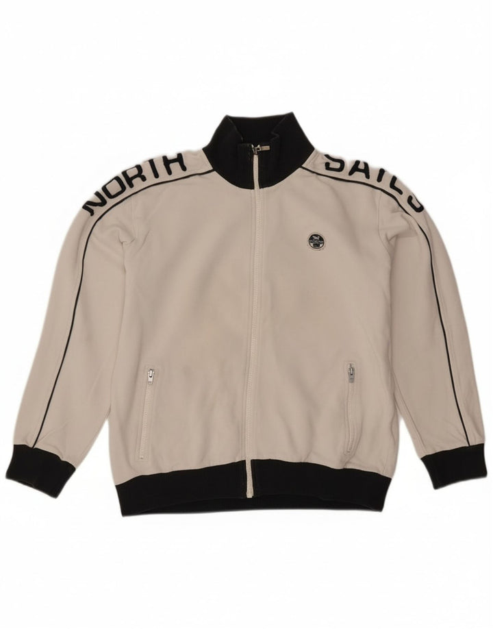 Jachetă de trening pentru fete North Sails 11-12 ani, alb, color block