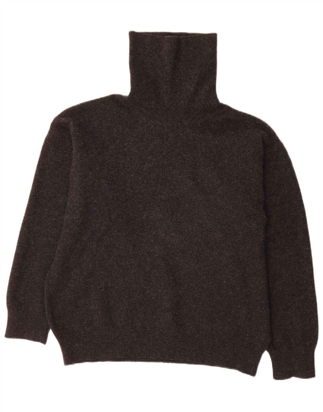 QUIILL'S WOOLEN MARKET Pulover pentru bărbați cu gât rulat, lână de miel mare, gri