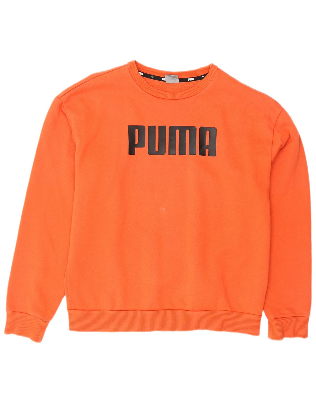 Pulover cu grafic supradimensionat PUMA pentru femei UK 10 Bumbac portocaliu mic