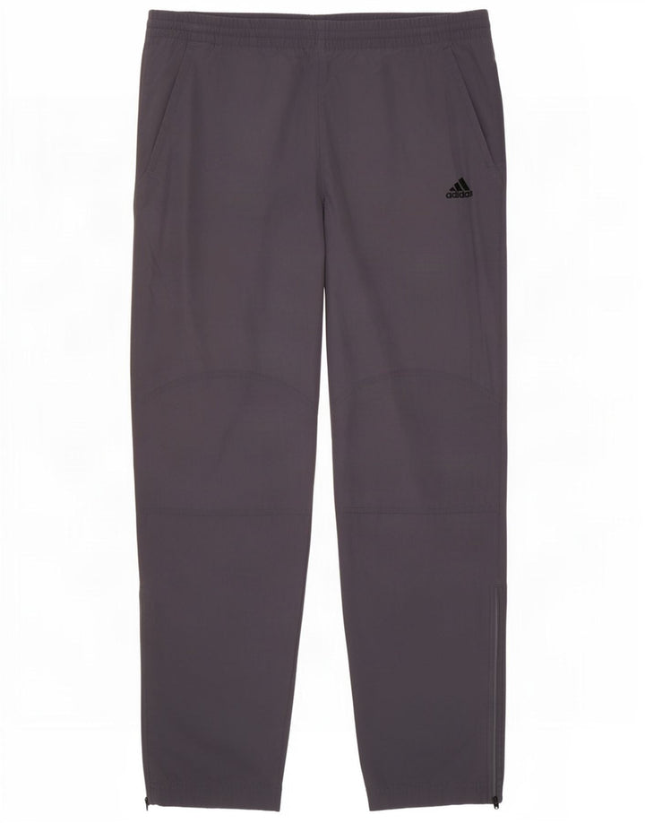 Pantaloni de trening Adidas pentru bărbați, poliester, gri mic