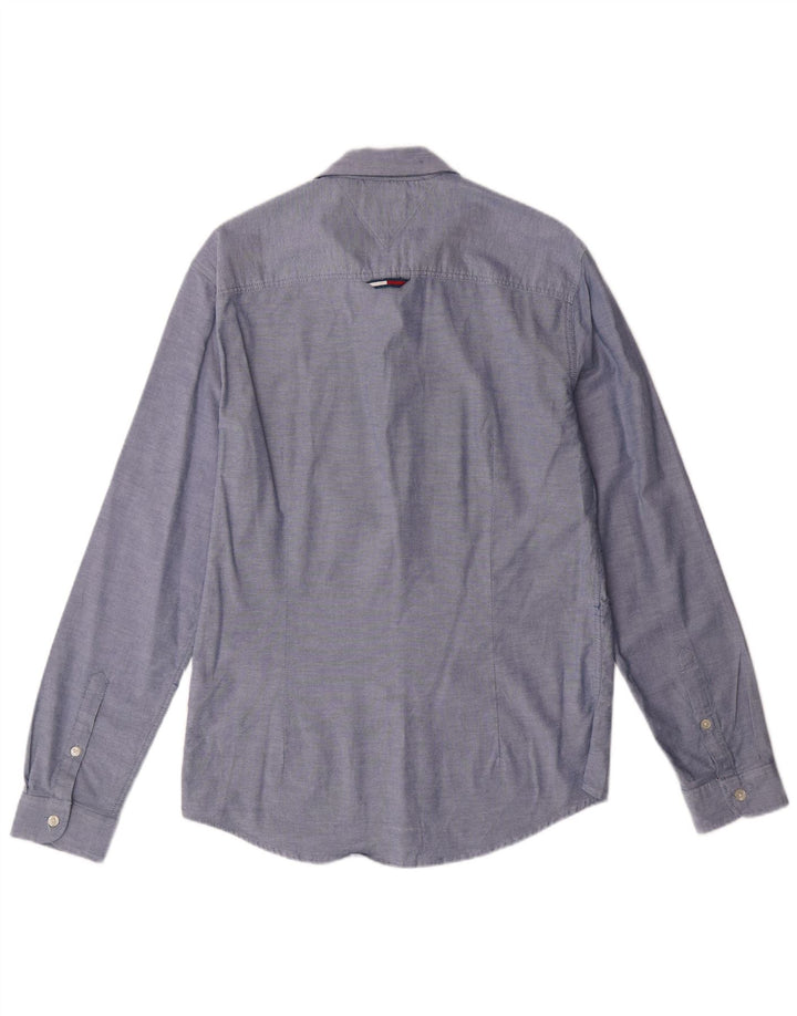 Cămașă pentru bărbați TOMMY HILFIGER Slim Fit Bumbac albastru mediu