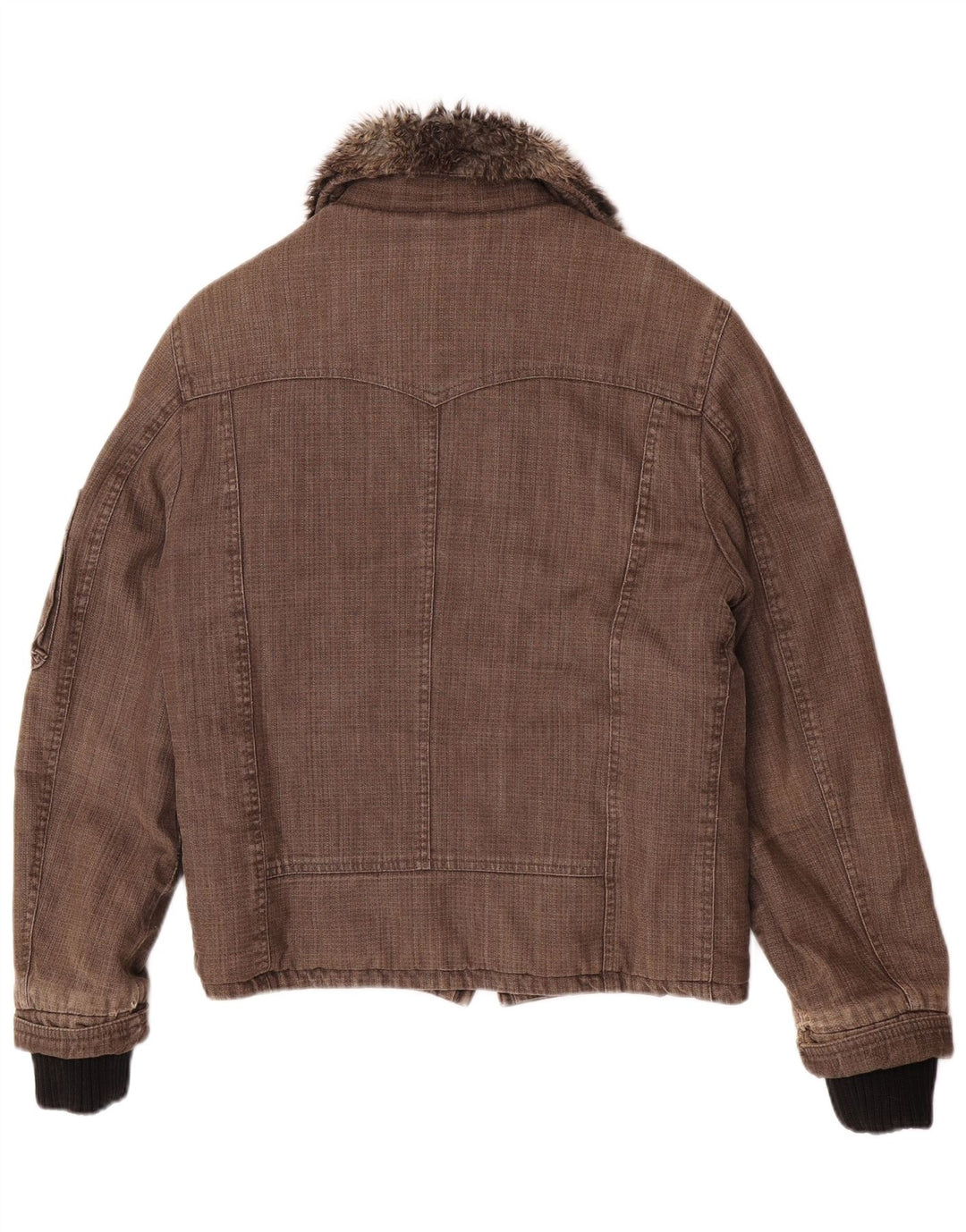 Jachetă de vânt pentru bărbați Imperial Bomber Shearling UK 38, bumbac maro mediu