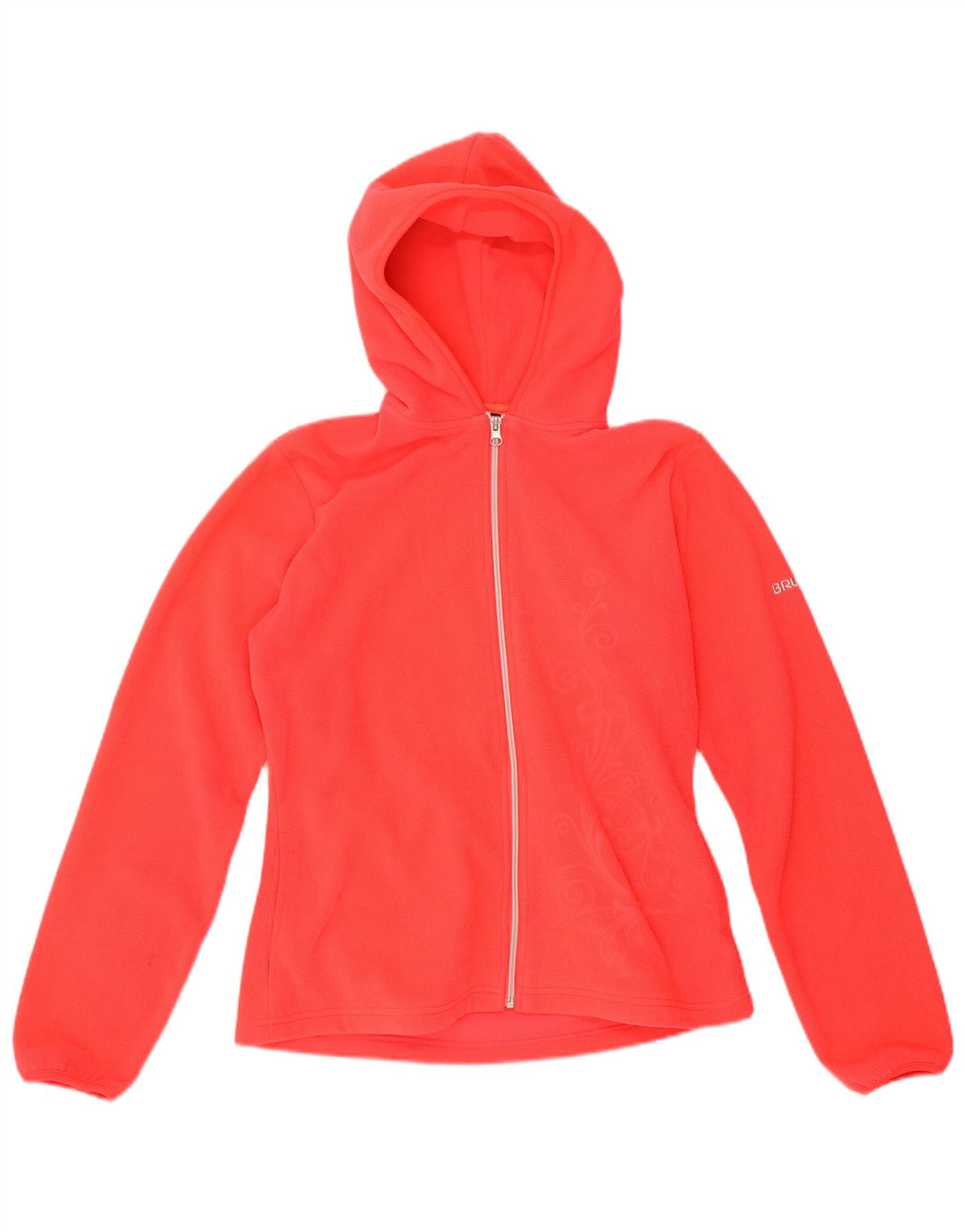 Jachetă fleece cu glugă BRUGI pentru femei UK 14 Medium Red Paisley Poliester