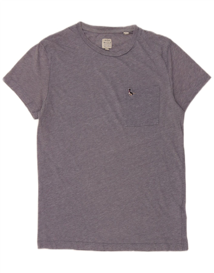 Tricou Jack Wills pentru bărbați Top mic albastru bumbac cu pete