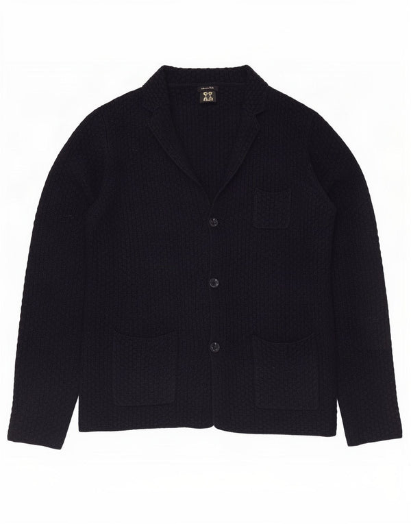Pulover cardigan pentru bărbați Massimo Dutti, XL, bleumarin, bumbac