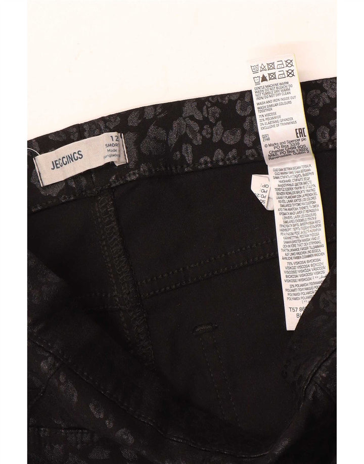 Blugi jegging pentru femei Marks & Spencer UK 12 Medium W28 L26 Negri