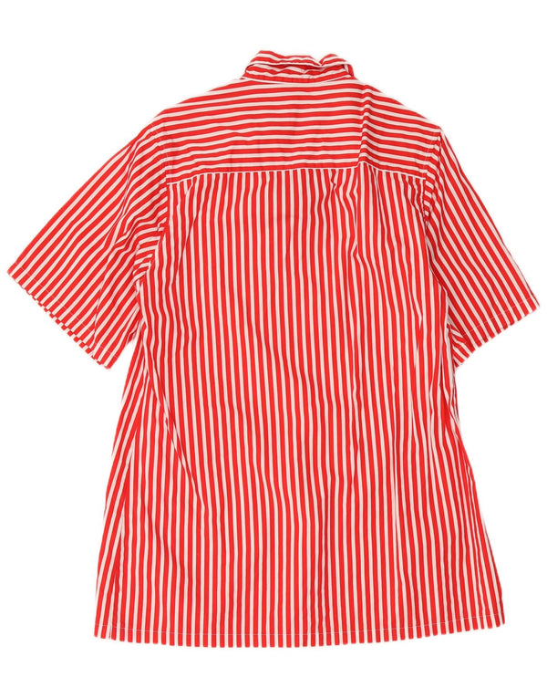 Rochie de damă Vintage Shift UK 14 Medium Red Pinstripe Bumbac