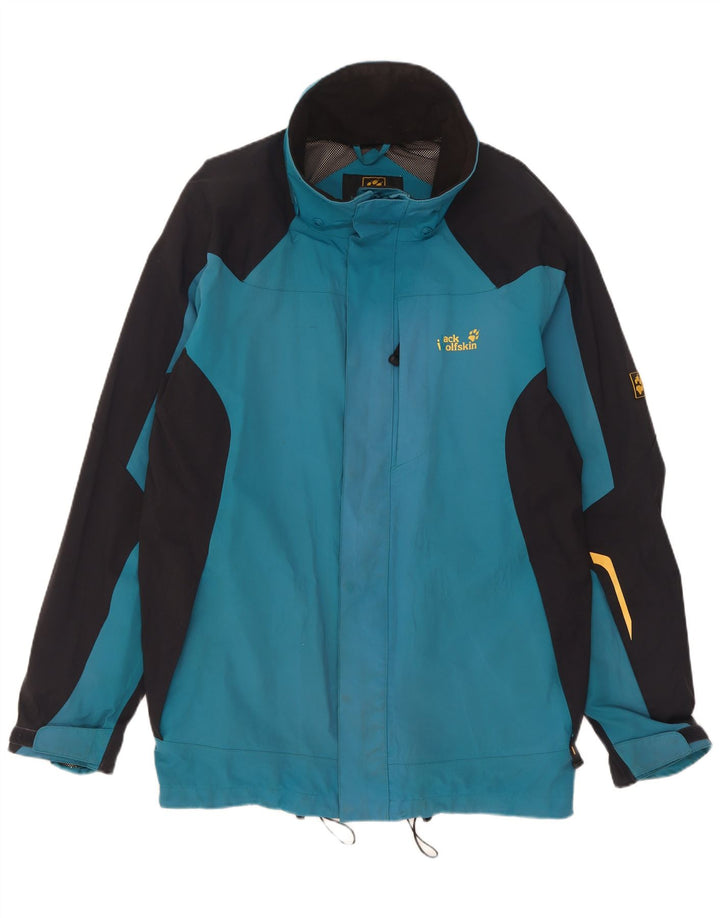 Jack Wolfskin Jachetă de ploaie pentru bărbați UK 44/46 XL Albastru din poliamidă color bloc